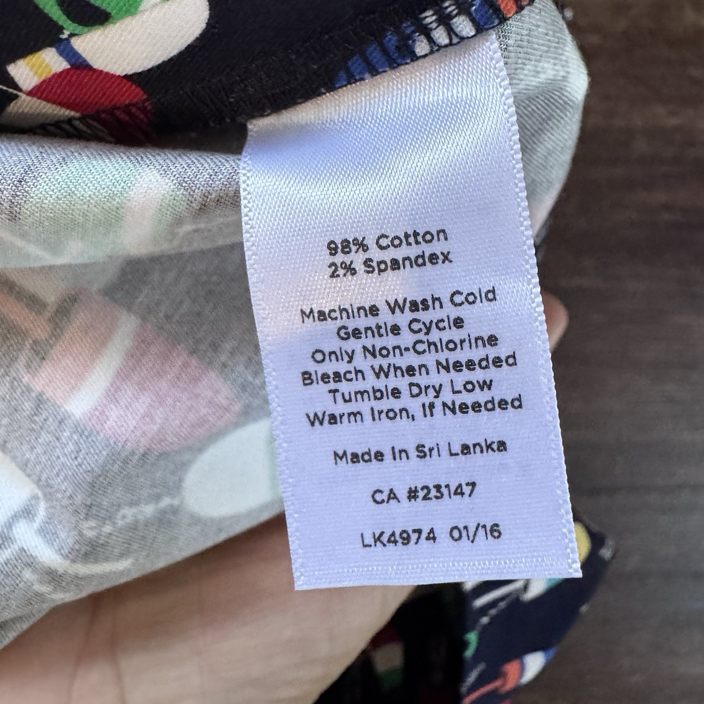 Talbots Petites Buoy Print Skirt Size 16P Nautical Coastal Cotton Blend