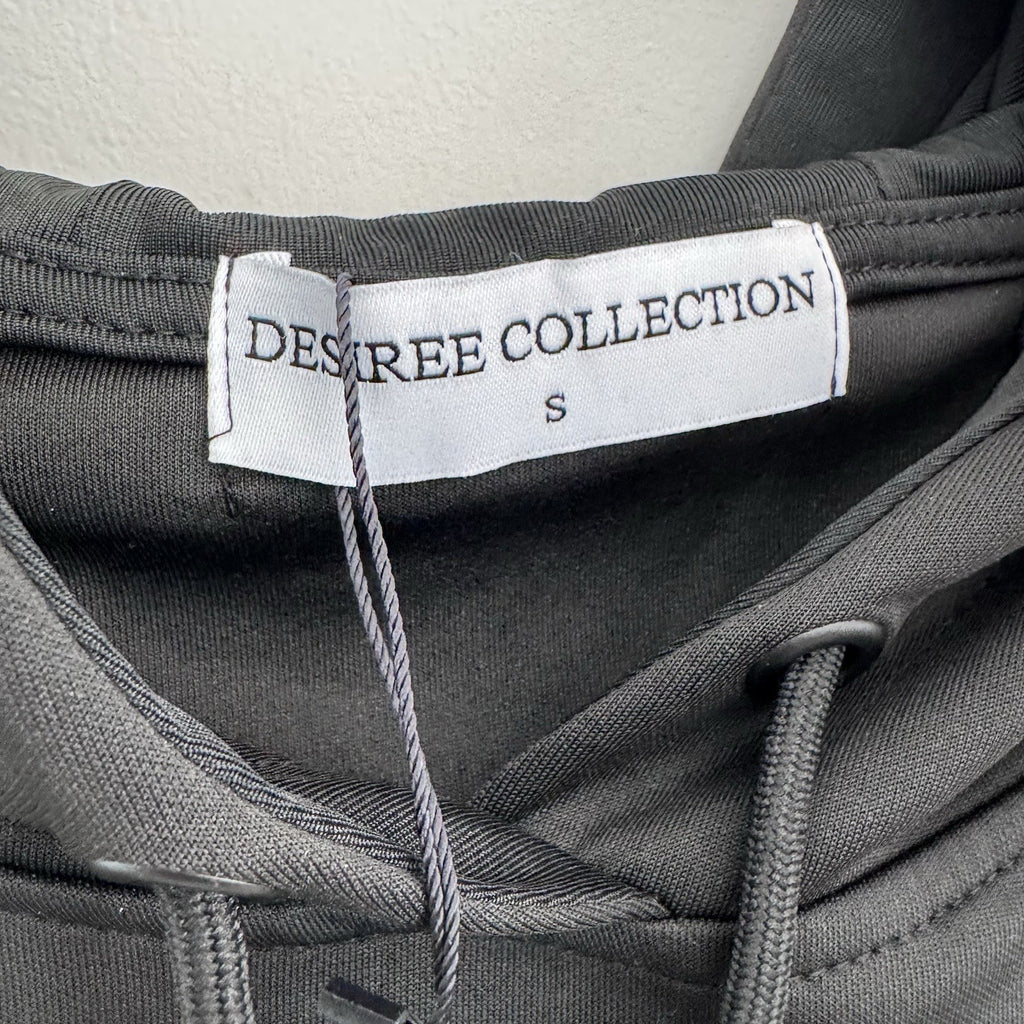 Women’s Desiree Collection NOLA Cropped Hoodie Size S Black NWT