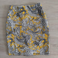 LOFT Ann Taylor Skirt Womens XS Black White Floral Pencil