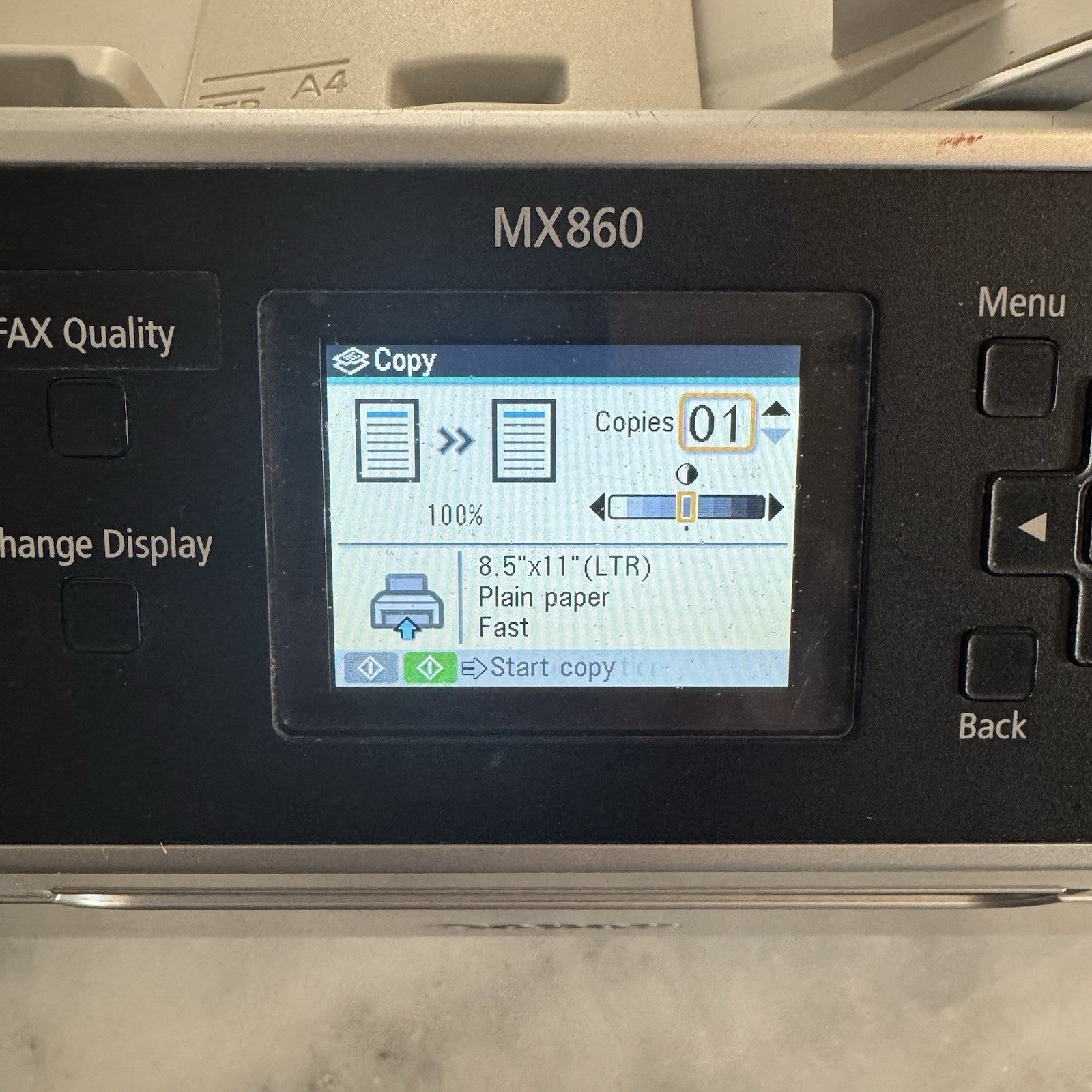 Canon PIXMA MX860 All-In-One Inkjet Printer Copier Scanner Fax Tested