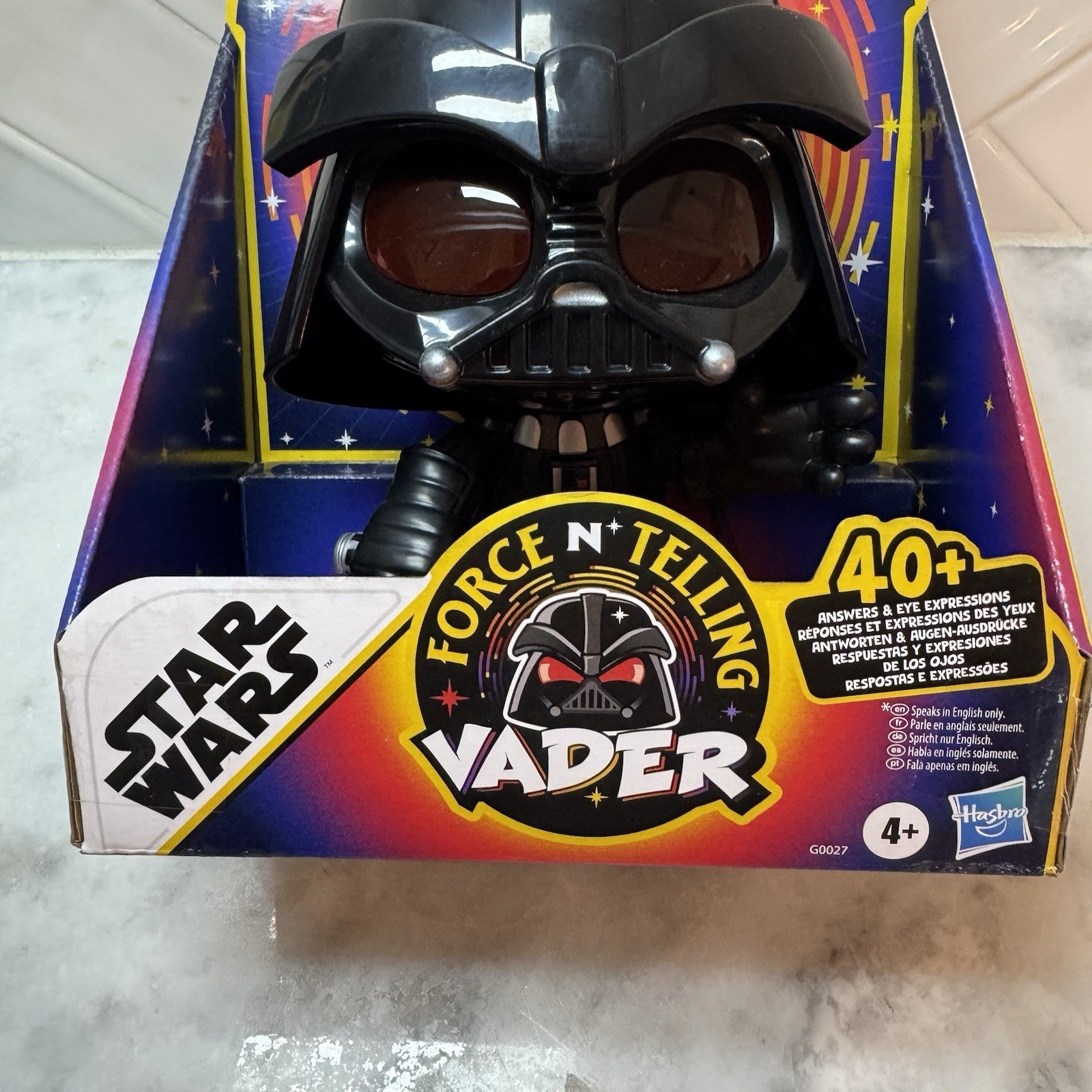 Star Wars FORCE TELLING VADER Disney Fortune Telling Darth Vader Top Toy