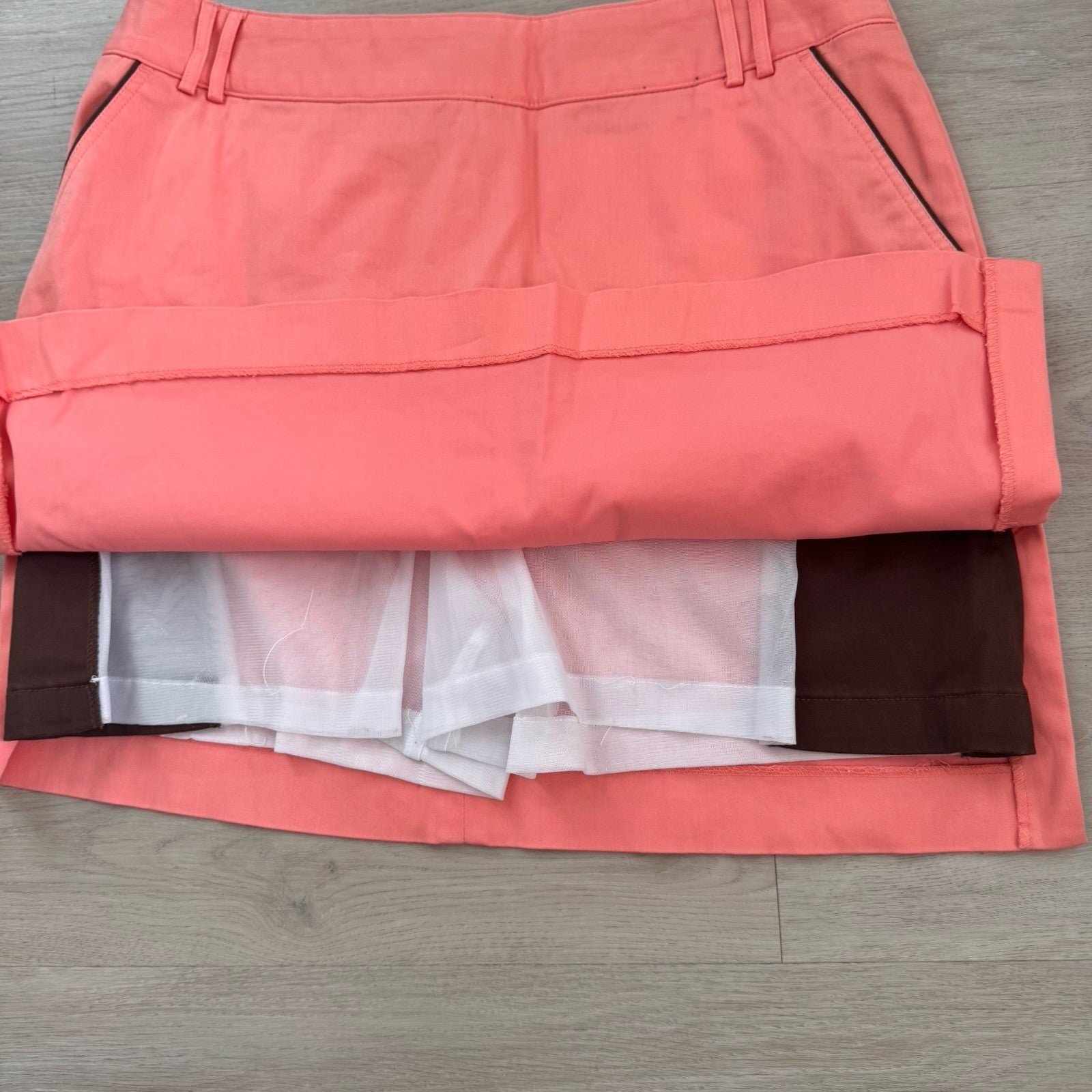 Sport Haley Women’s Golf Skort Sz 10 Coral Peach Stretch Skirt