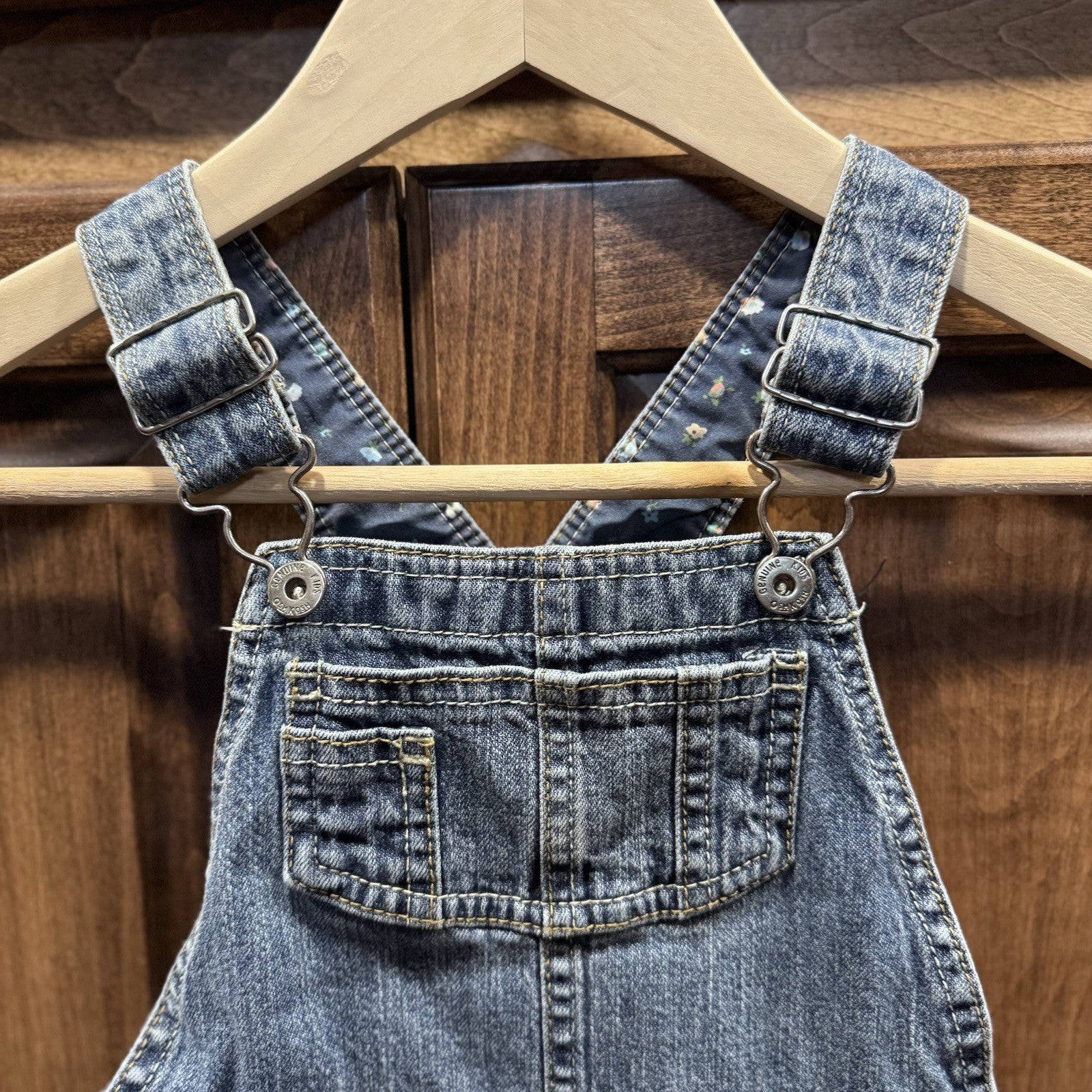 VTG Genuine Kids from OshKosh Boys Denim Overalls Size 2t Blue Jean Vintage