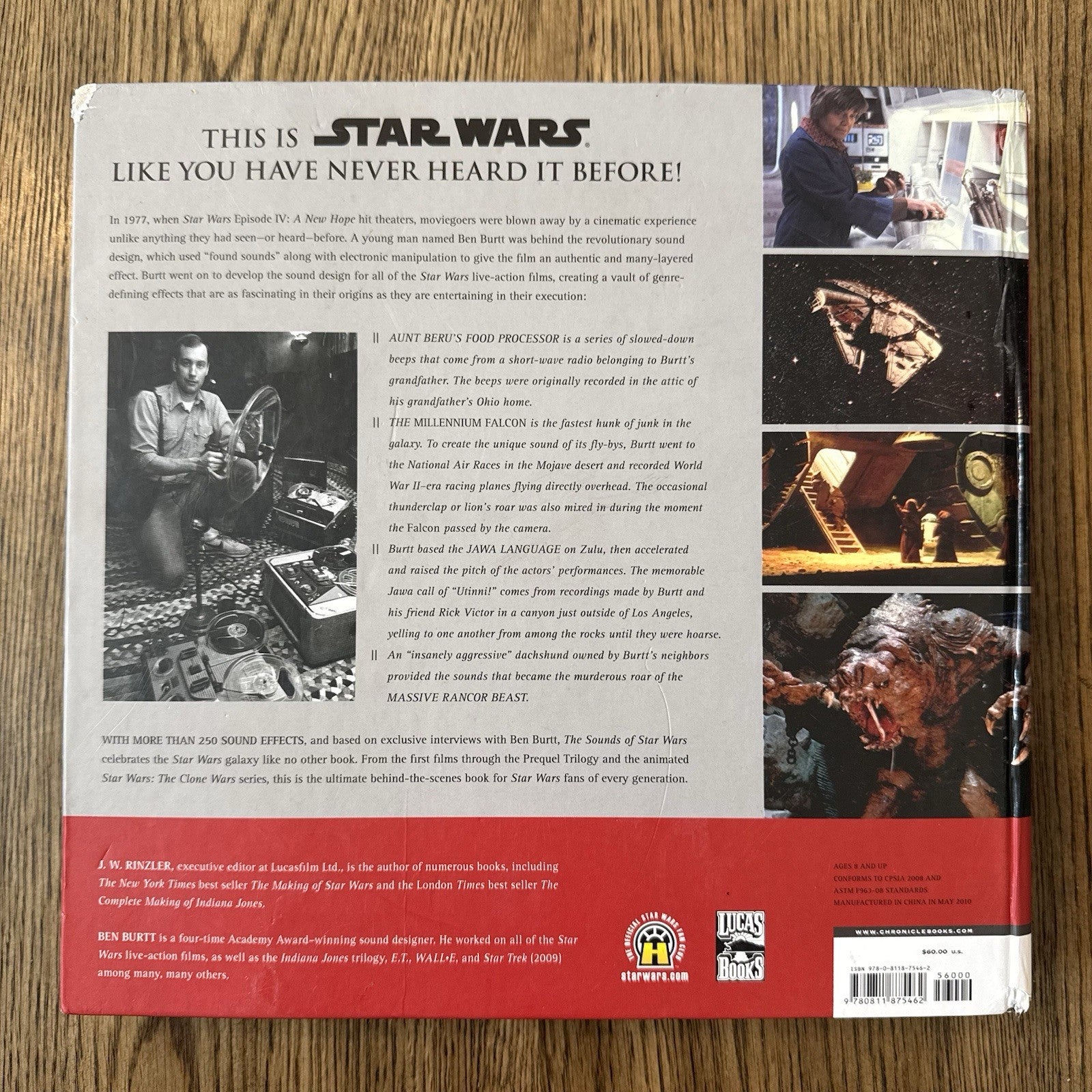 The Sounds of Star Wars Book By Rinzler, J. W.  Hardcover Sound Action Book