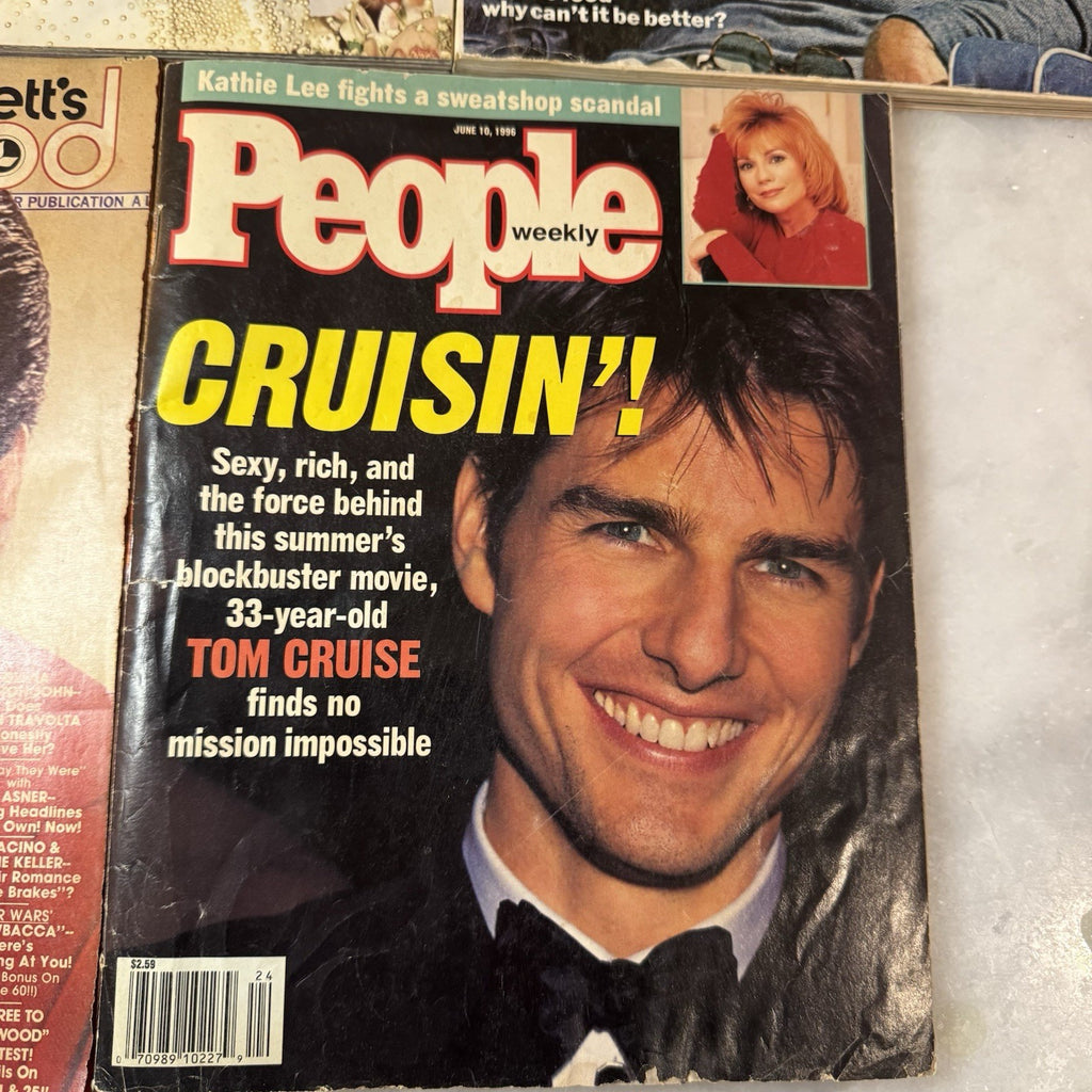 Vintage Celebrity Magazine Lot Diana JFK Elvis Tom Cruise Jeff Bridges 5 Mag