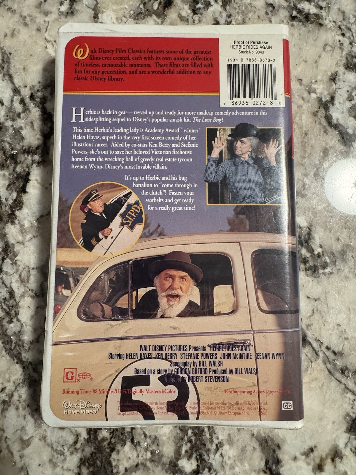 Herbie the Love Bug VHS Lot: The Love Bug & Herbie Rides Again Vintage