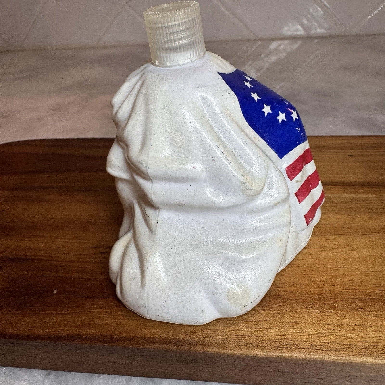 Vintage 1976 Avon Bicentennial Bell Decanter July 4 1776 Betsy Ross Flag Empty
