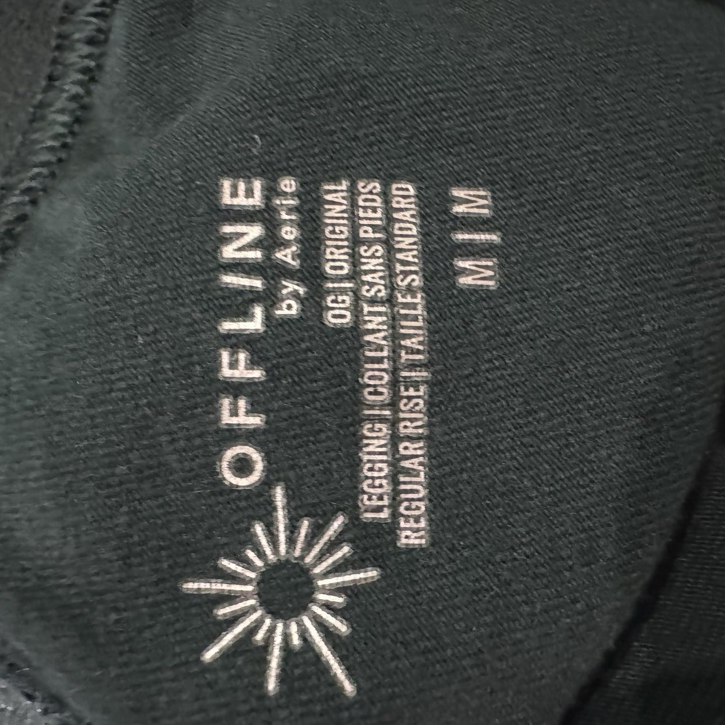 OFFLINE by Aerie OG Leggings Size M Navy Regular Rise Stretch Lounge Pants