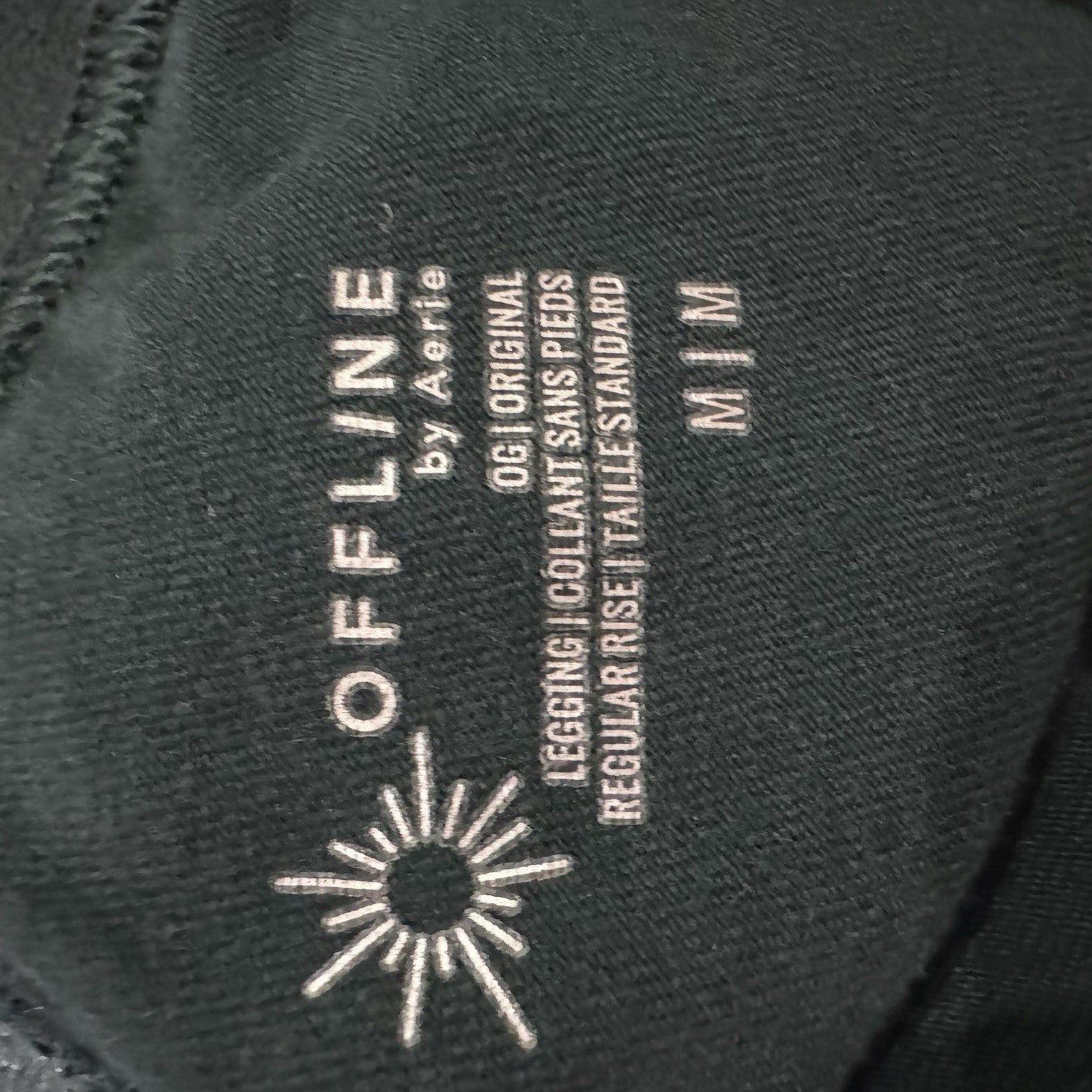 OFFLINE by Aerie OG Leggings Size M Navy Regular Rise Stretch Lounge Pants