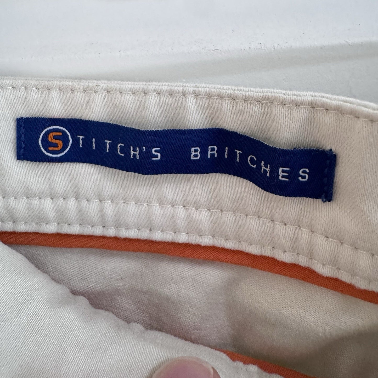 Stitch Golf Pants Mens 30x30 Beige Stretch Performance Trousers Cotton Blend