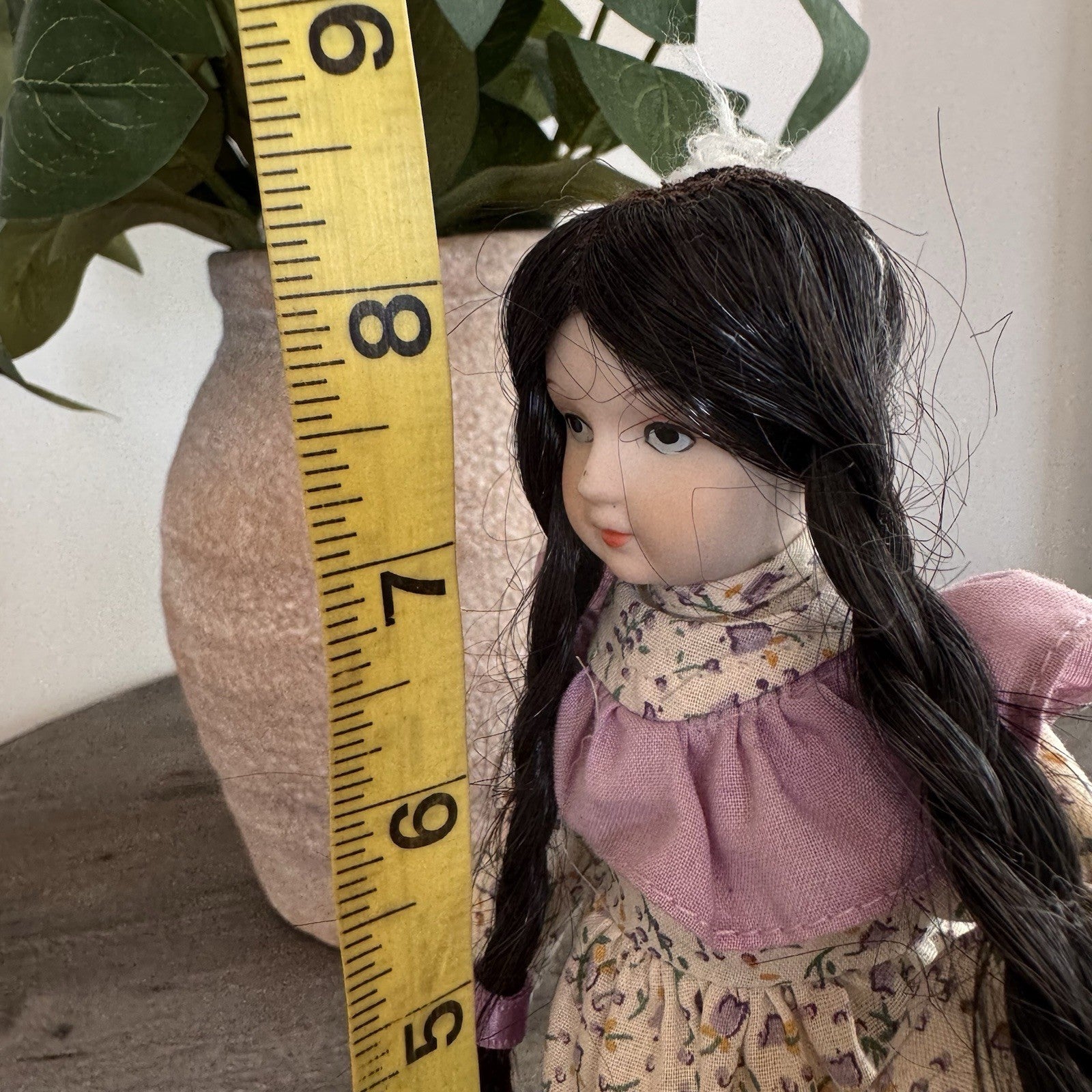 Vintage Bernadette porcelain doll from the Country Collection by Russ Berrie