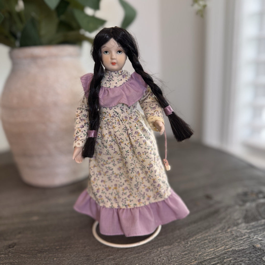 Vintage Bernadette porcelain doll from the Country Collection by Russ Berrie