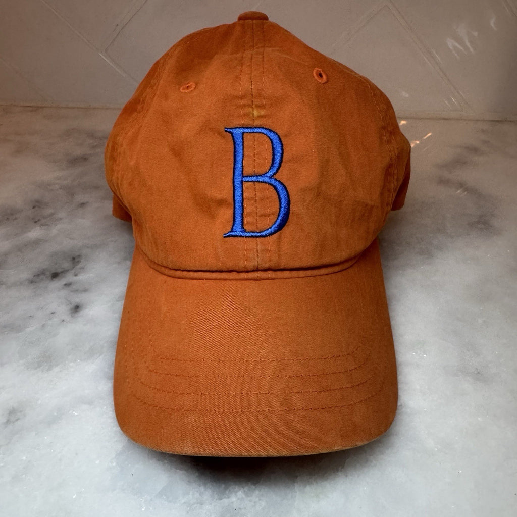 Beretta Orange Baseball Cap Hat OSFA Adjustable Embroidered Logo Cotton