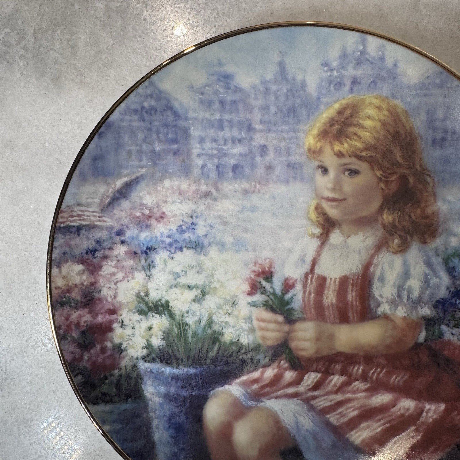 Clara of Belgium Faces of the World Hamilton Collection Plate 1988 Limited