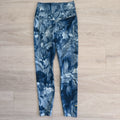 Nike Dri Fit Womens Blue Floral Print Leggings Athletic Pants Size Small