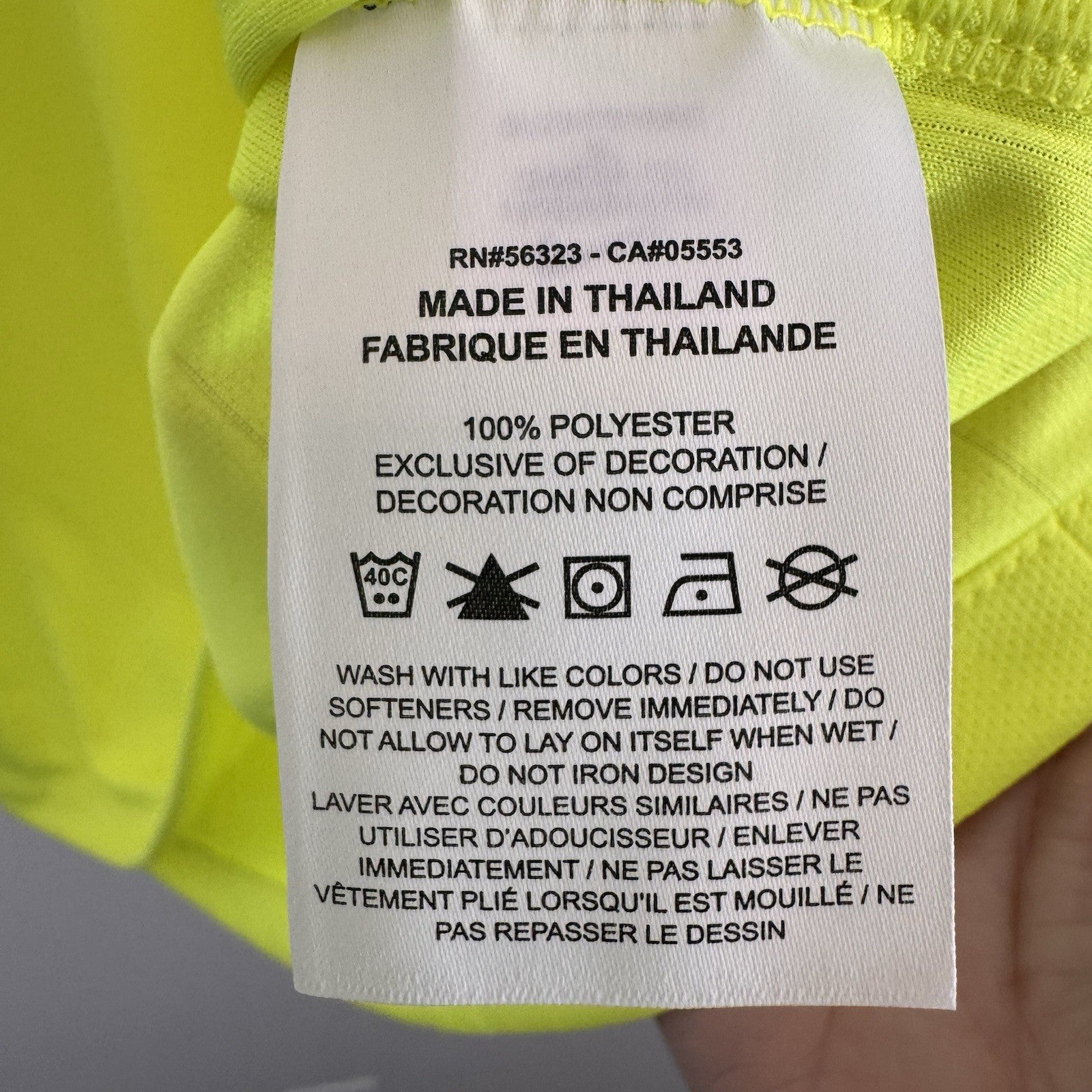 Nike Men’s Dri-Fit Soccer Referee Jersey Neon Volt Yellow DH8024-702 XL NWT
