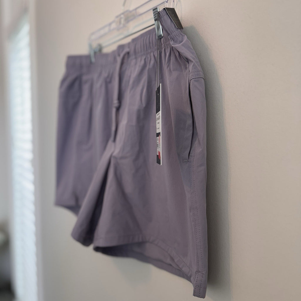 VRST Men's 5" Everyday Short XXL Purple Stone Relaxed Fit Elastic Waist NWT
