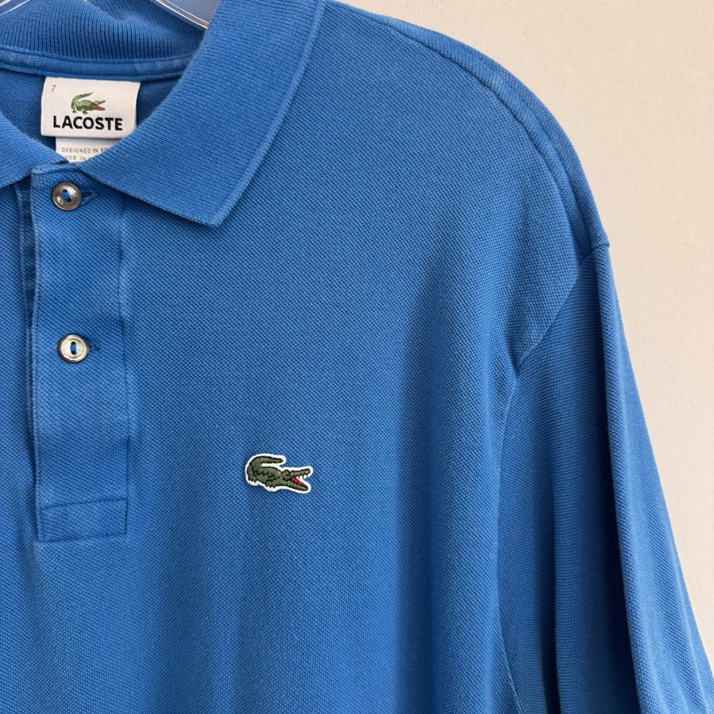 Lacoste Classic Pique Polo Shirt Men’s Size 7 Blue Short Sleeve XXL