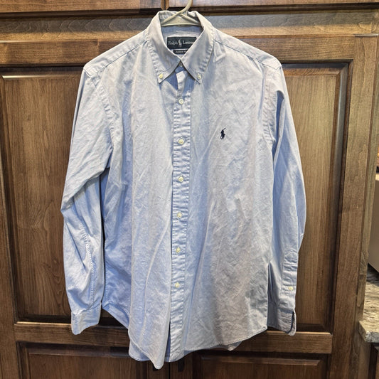 Ralph Lauren Classic Fit Oxford Shirt Men’s 14.5 32/33 Light Blue Button Down