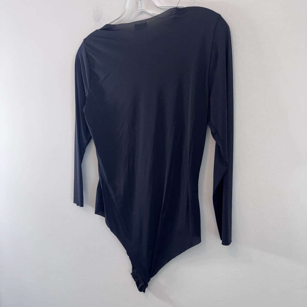 Free People Intimately Black Long Sleeve Bodysuit Women’s XS Stretch Basic