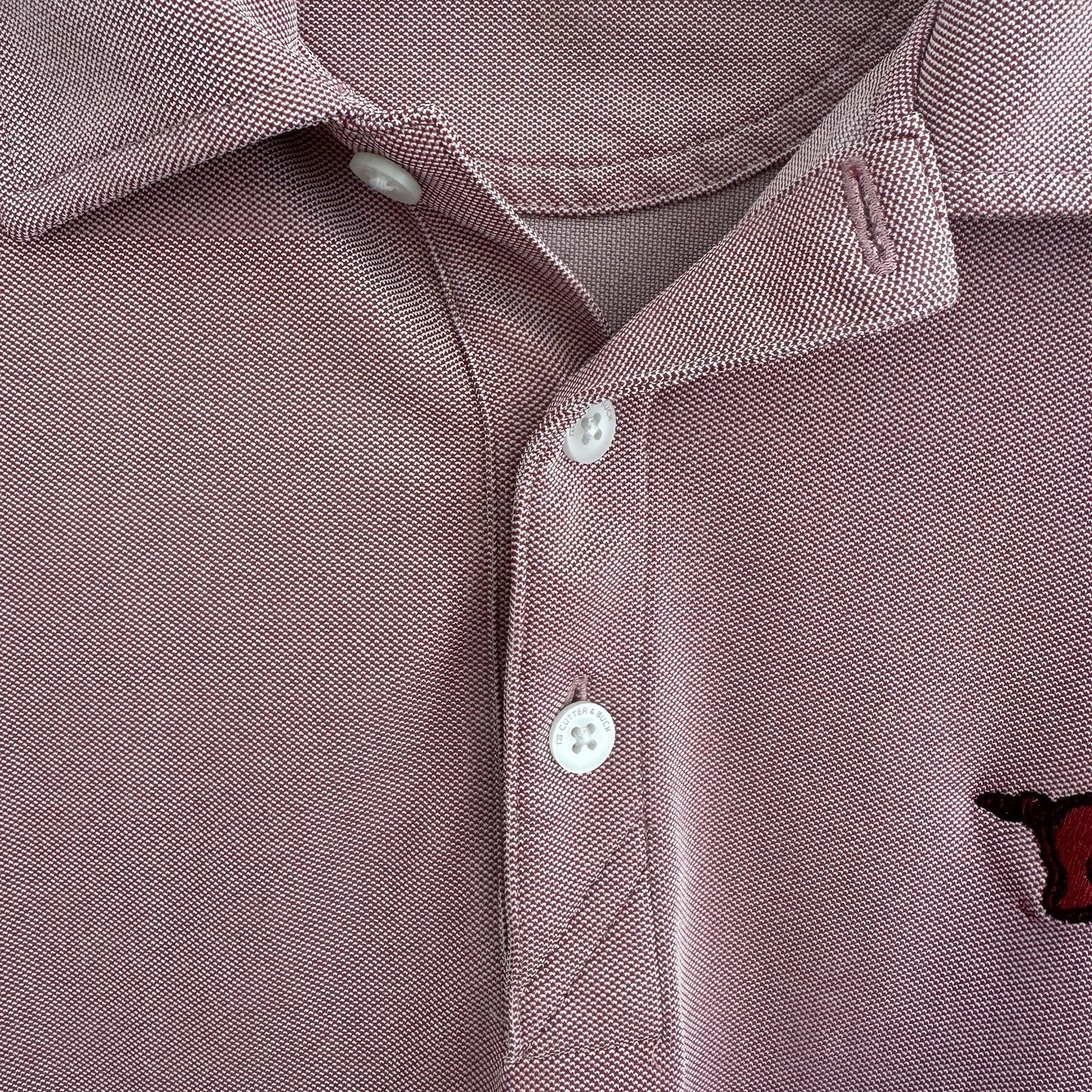 Arkansas Razorbacks Polo Shirt Men S Pink Cutter & Buck NCAA Logo