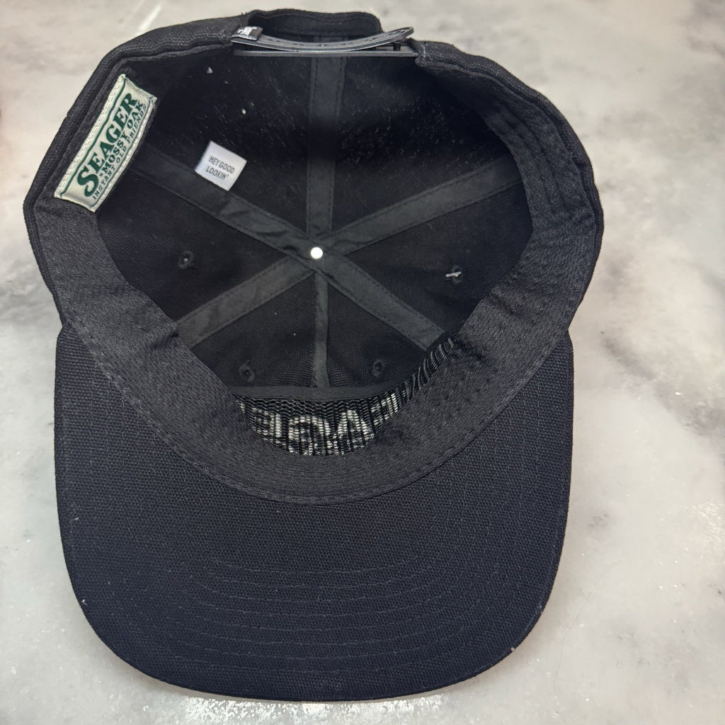 Seager X Mossy Oak Branded Snapback Orange Camo Cotton Embroidered Hat Cap