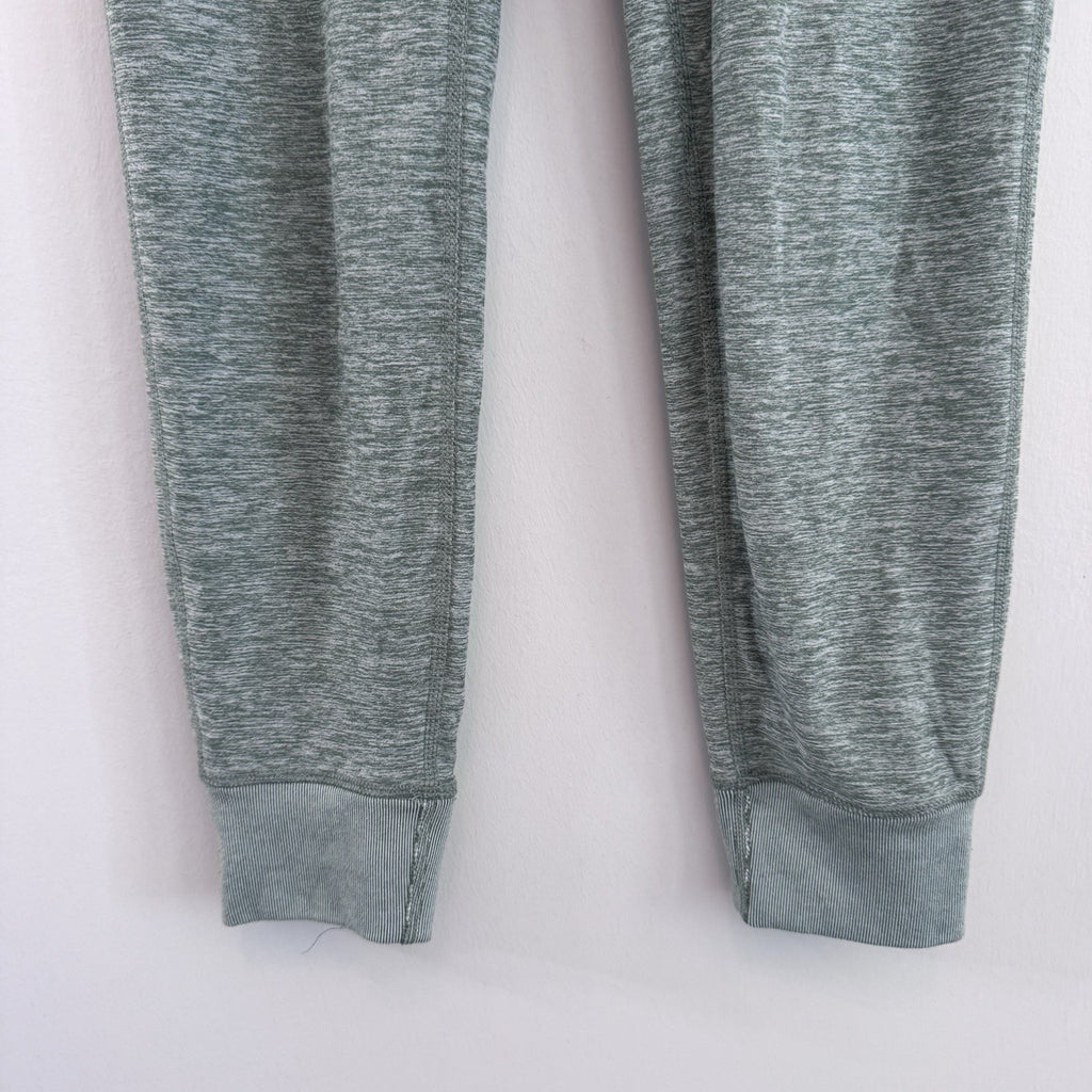 Nine West Active Heather Green Joggers Medium High Waisted Drawstring Sweatpants