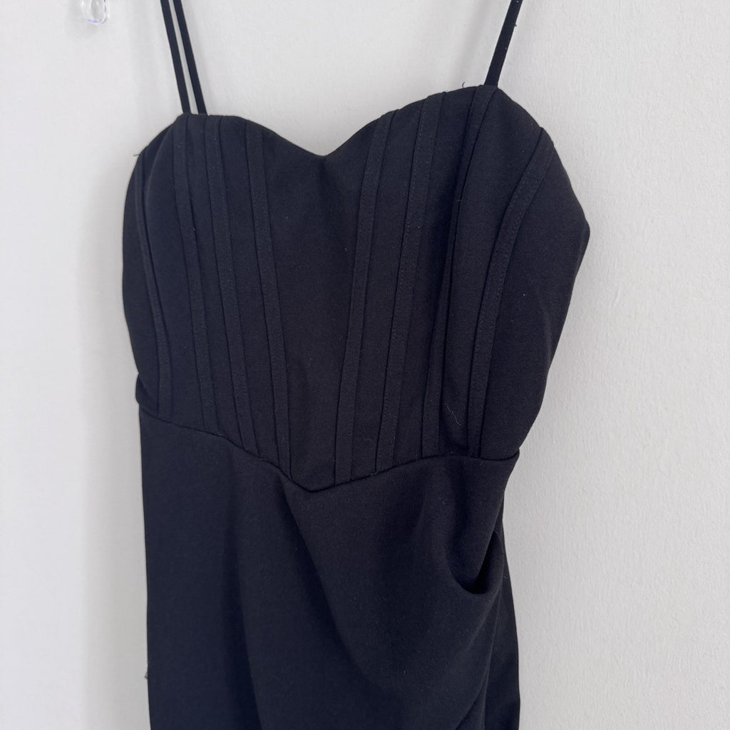 Windsor S Black Sweetheart Bodycon Mini Dress Ruched Party