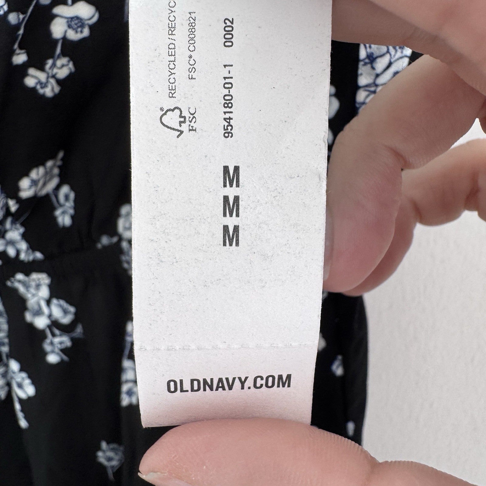 Old Navy Strapless Floral Maxi Dress M Black White Boho 2013