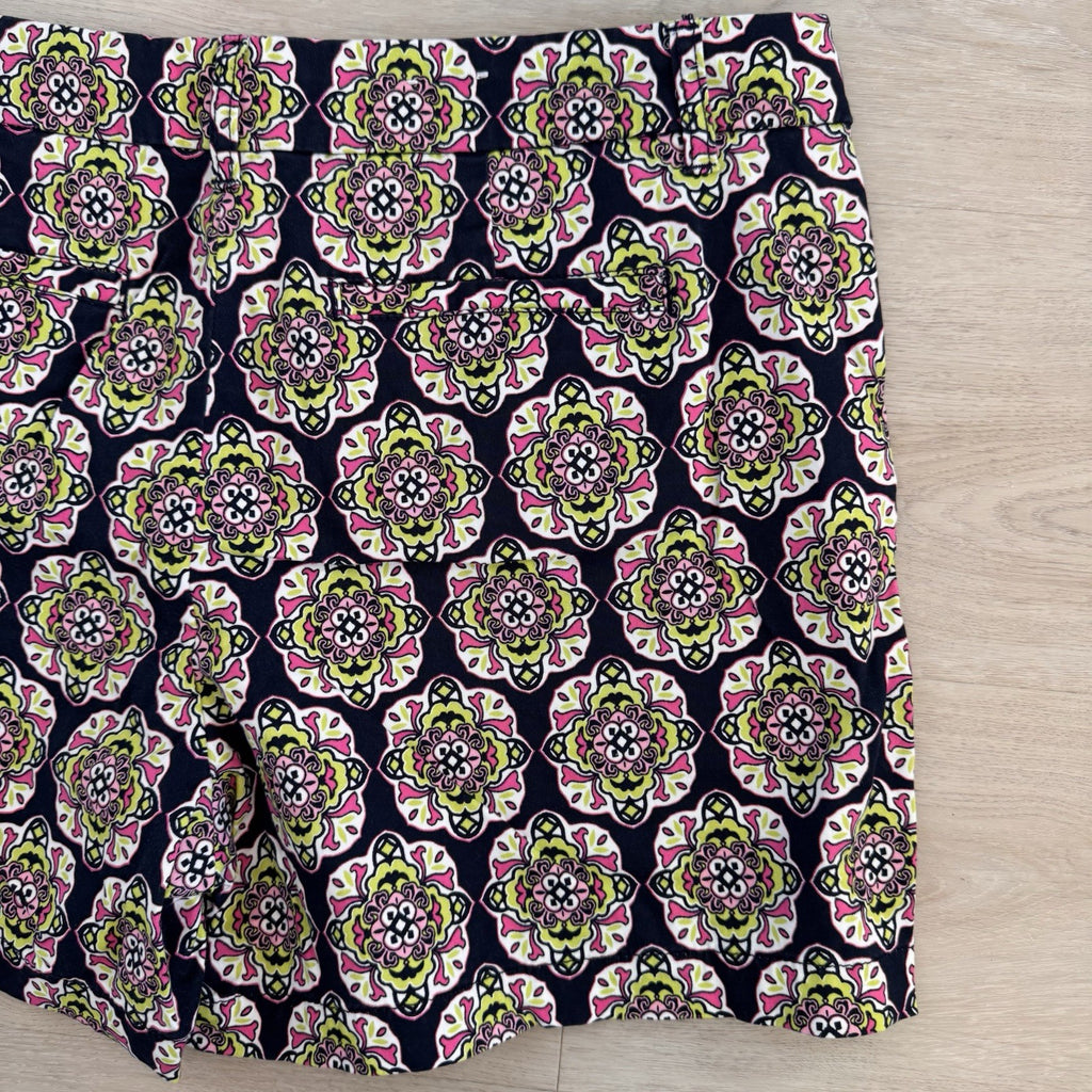 Crown & Ivy Shorts Lot Of 2  Size 14 Geometric & Medallion Print Cotton