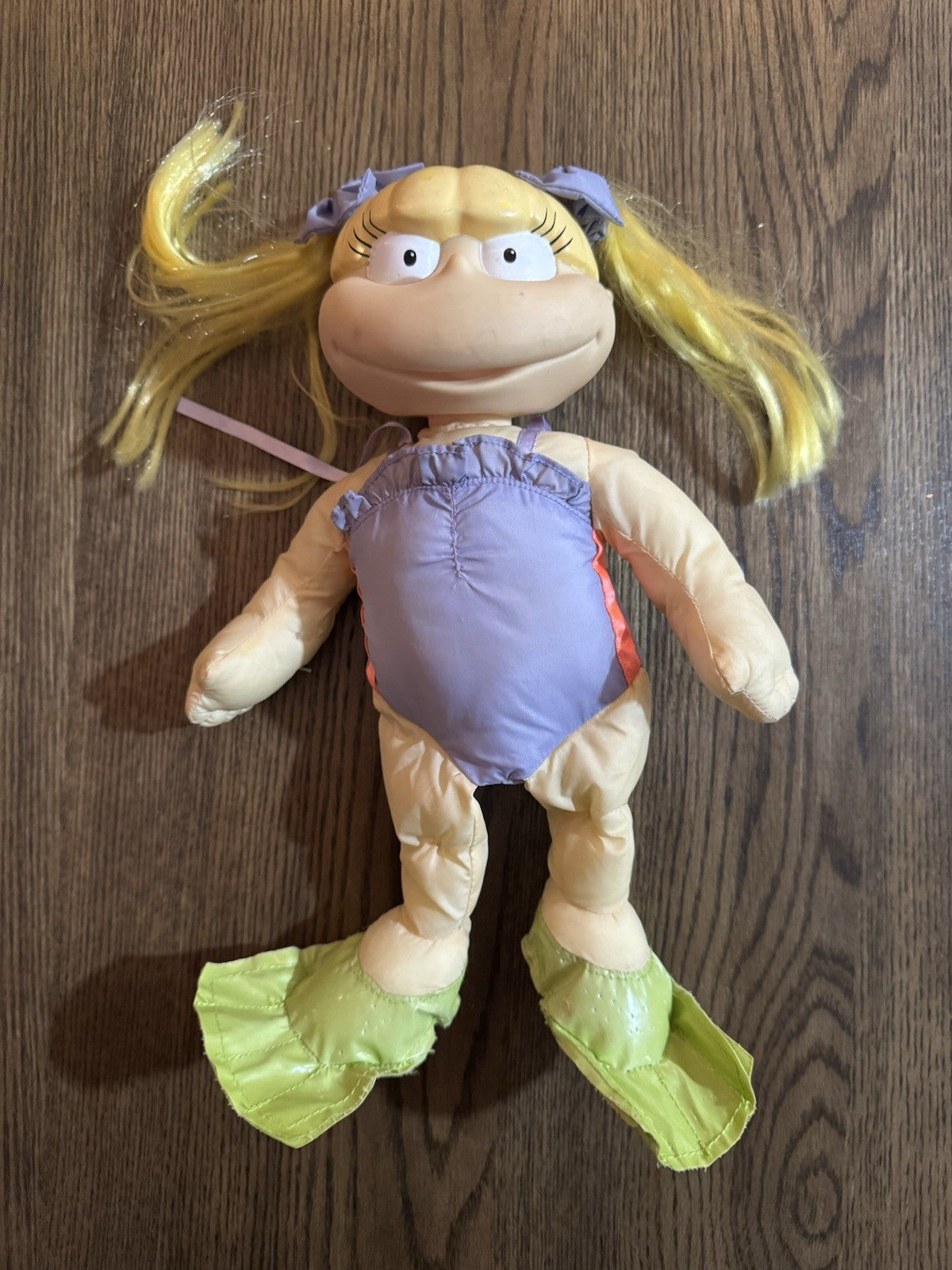 Vintage 1999 Rugrats Angelica Doll plush "Swim Party" nylon pool bath water