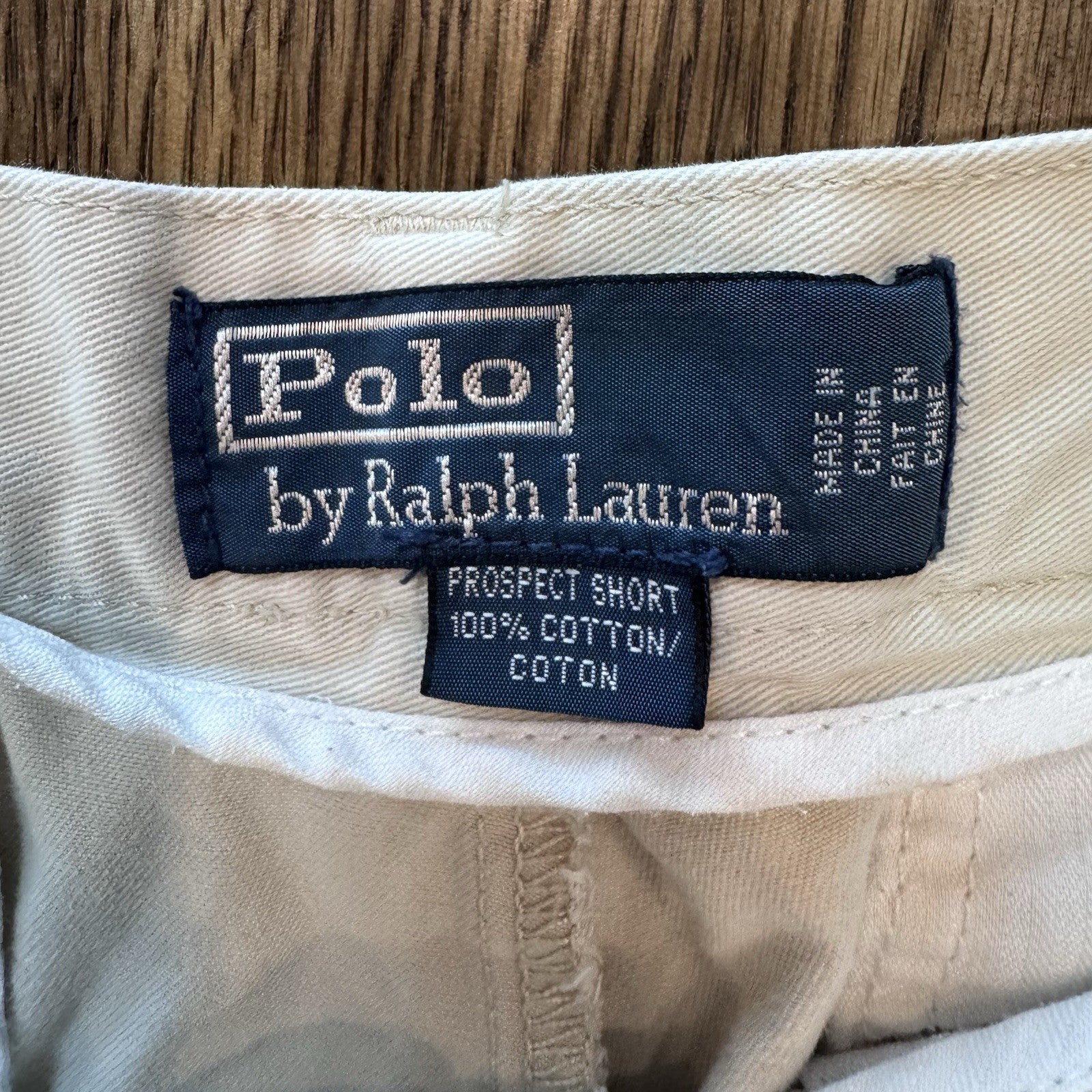 Vintage Polo Ralph Lauren Prospect Chino Shorts Mens32 Khaki Cotton Classic Fit