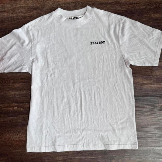 Playboy by Pacsun Men's Stay Playful T-Shirt in White