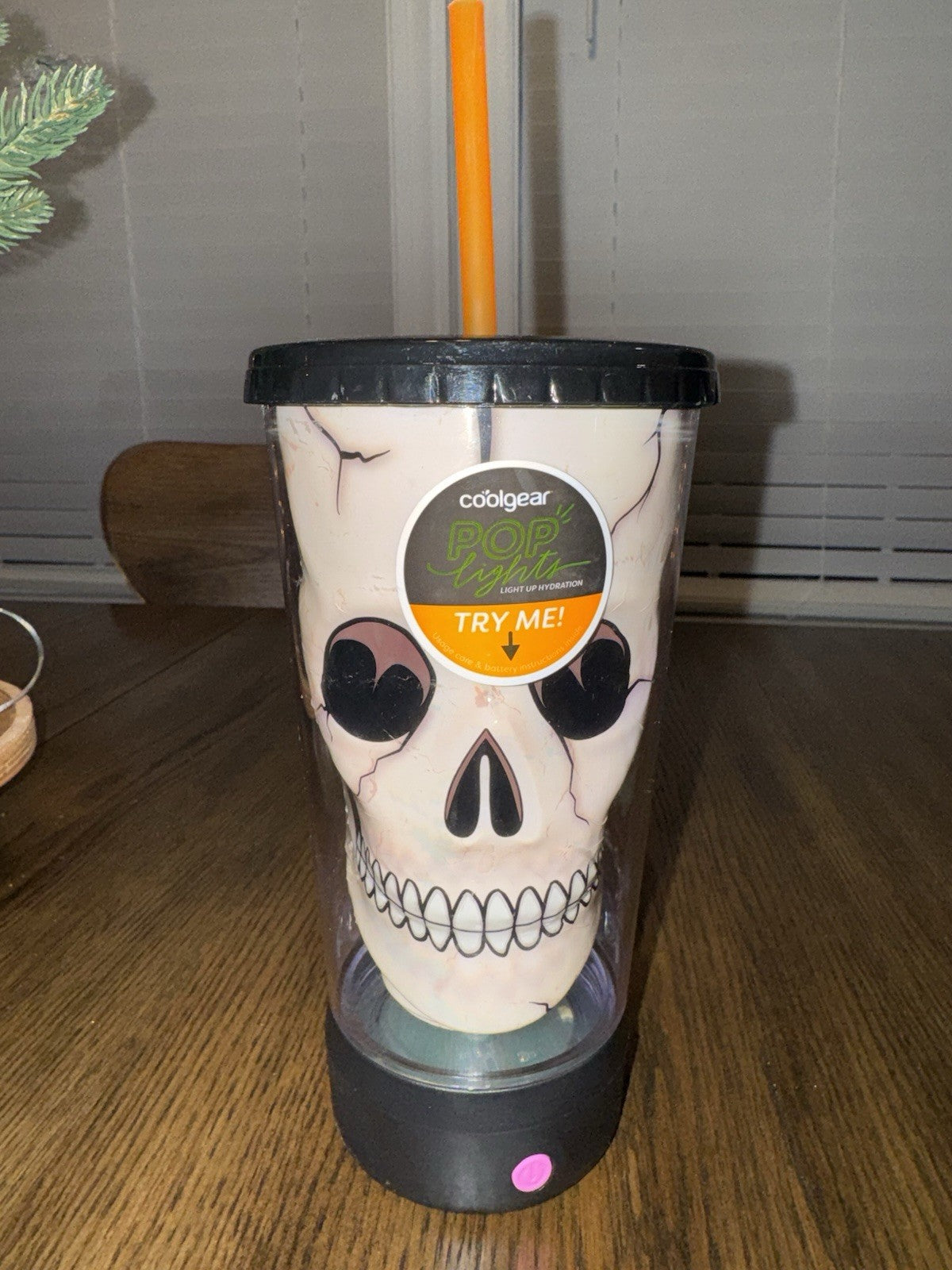 4 Cold Gear Insulated Travel Cups Halloween Day Of The Dead Light Up