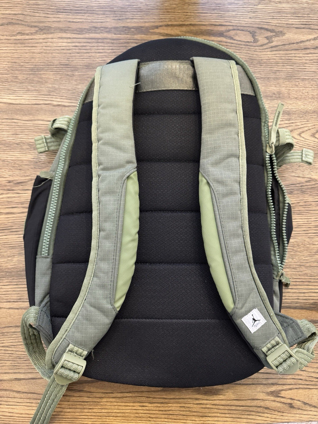 Rare Nike Air Jordan Flight Cordura BackPack Size 29L Retro 4 Military Green