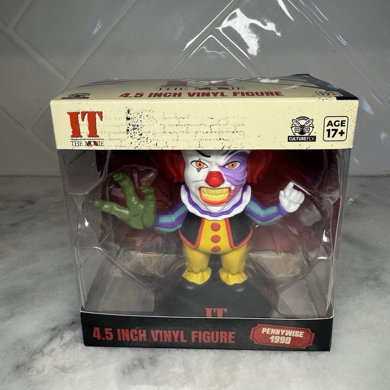 IT The Movie Pennywise 1990 4.5” Vinyl Figure CultureFly New In Box NIB