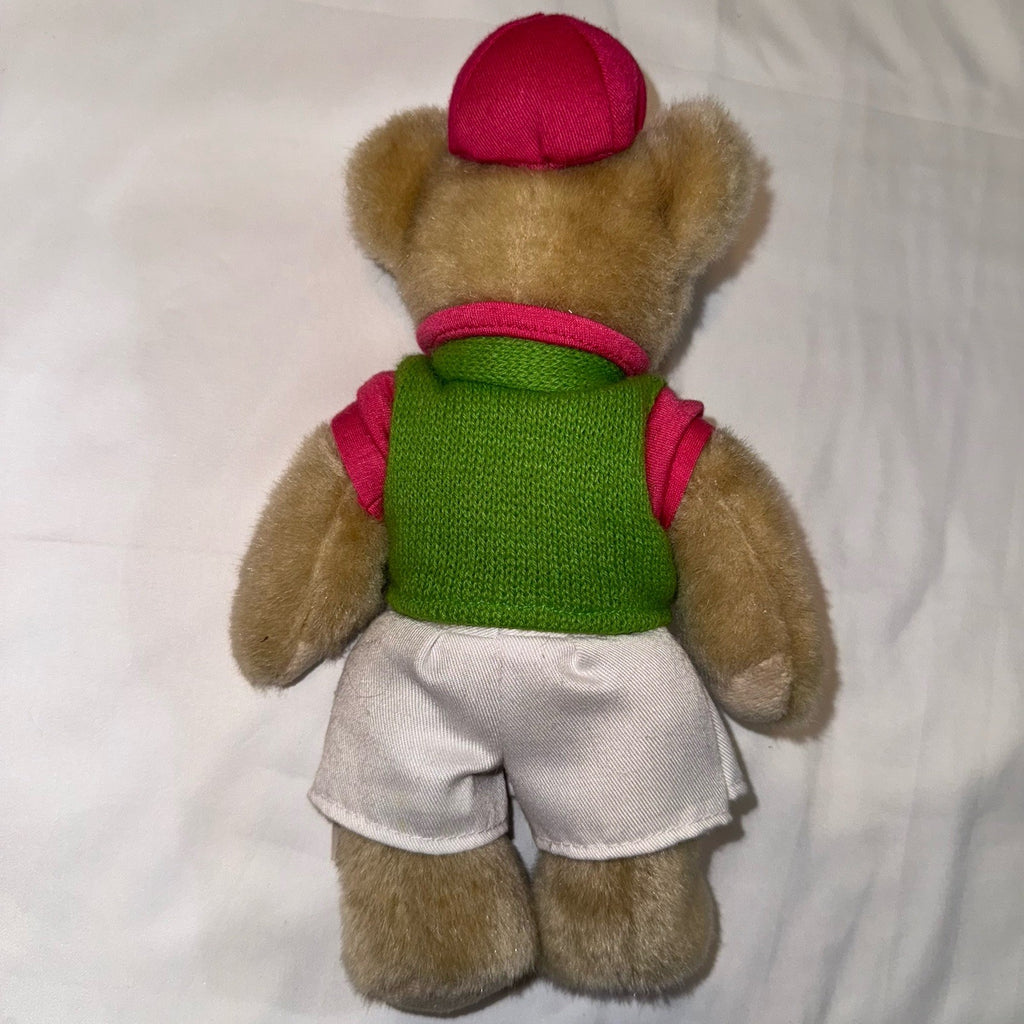 Vintage RARE 2015 Masters Golf Commemorative Girl Bear 10" Augusta National PGA