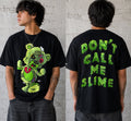 Sniper Gang Don’t Call Me Slime Bear Graphic T-Shirt Black Size Small Streetwear