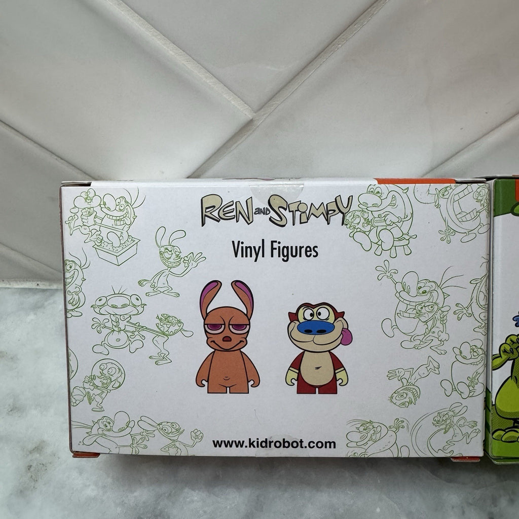 Kidrobot Ren & Stimpy Vinyl Figures 2 Pack & Rugrats 2 Pack Combo Nickelodeon