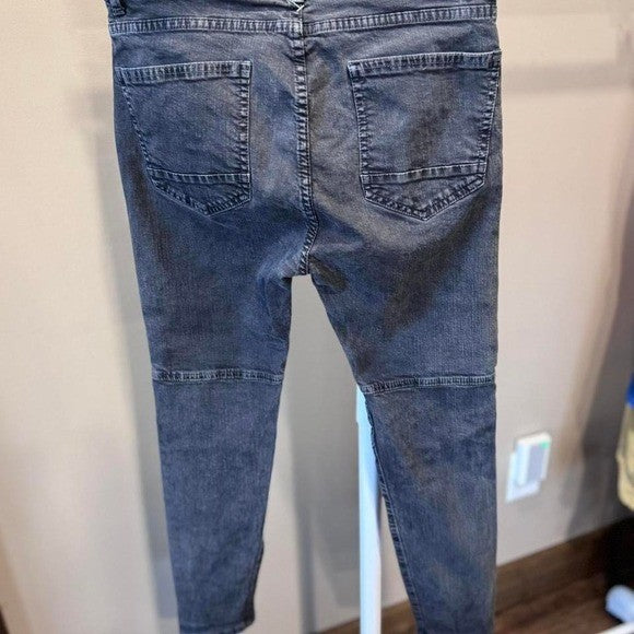 Zara Man Biker Jeans Gray Size 30 Pants Motorcycle