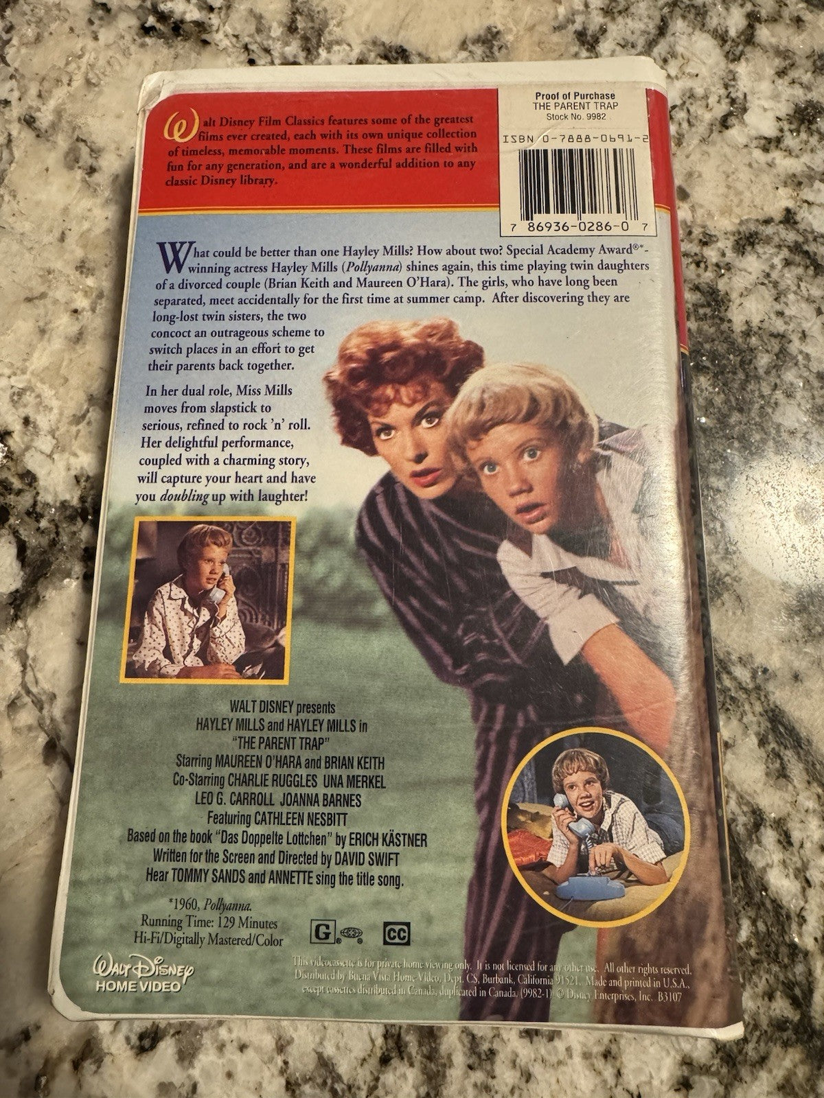 Vintage The Parent Trap walt Disney hayley Mills VHS collectable rare original