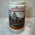 1991 Canterbury Cup Ceramic Beer Stein Mug Horse Racing Collectible