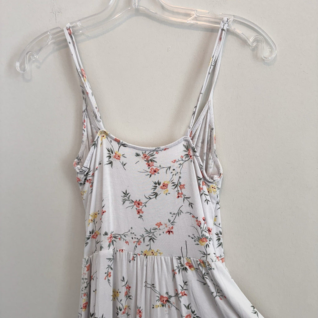 Garage Juniors Size XS White Black Floral Print Sleeveless Wrap Front Romper