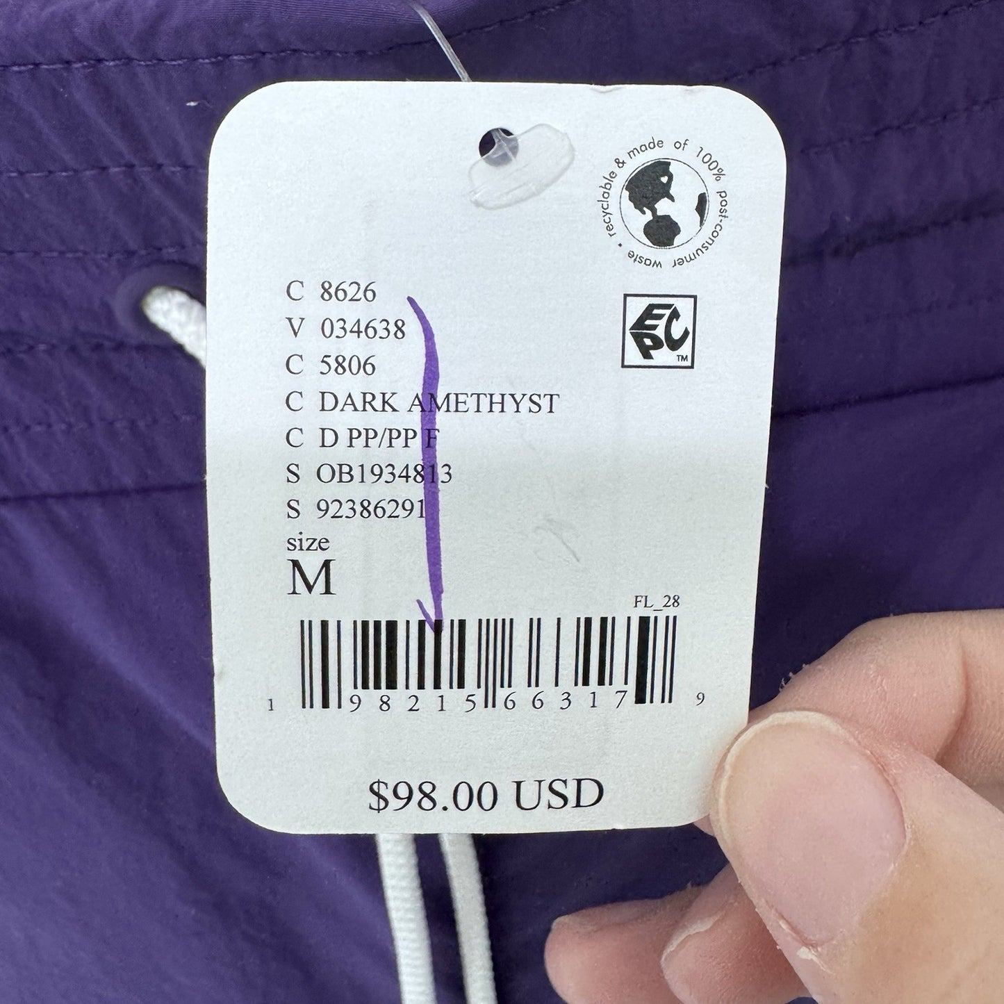 FP Movement Dark Amethyst Track Pants Women’s M New With Tags