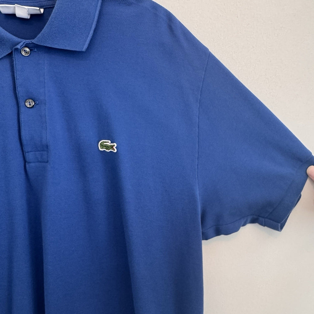 Lacoste L1212 Classic Fit Pique Polo Shirt Men’s Size 6 US XL Blue
