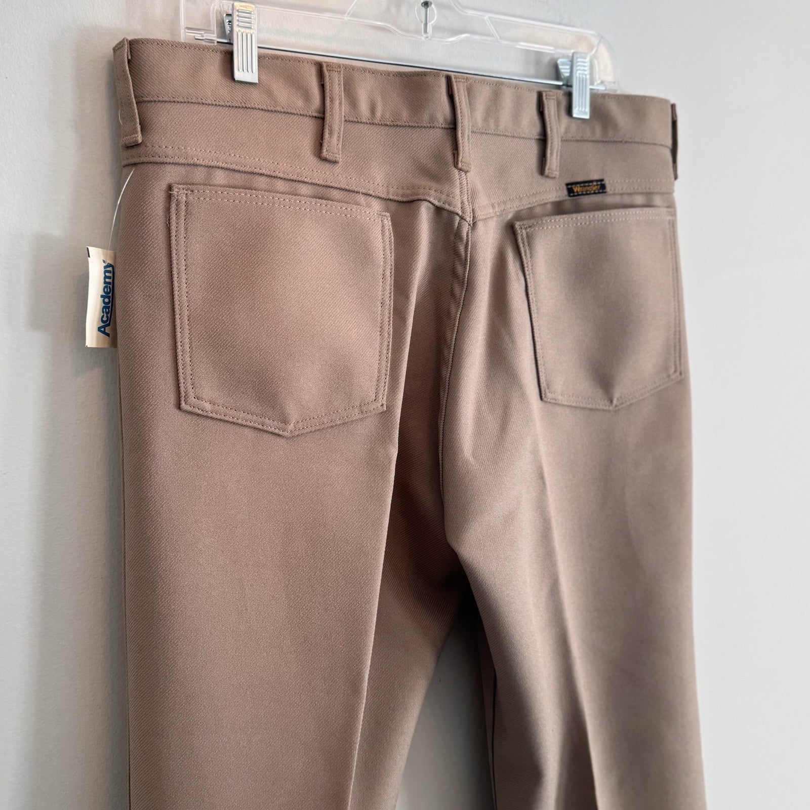 Wrangler Wrancher Dress Jeans Taupe Brown Men’s 36x31 Made in USA NWT Vintage