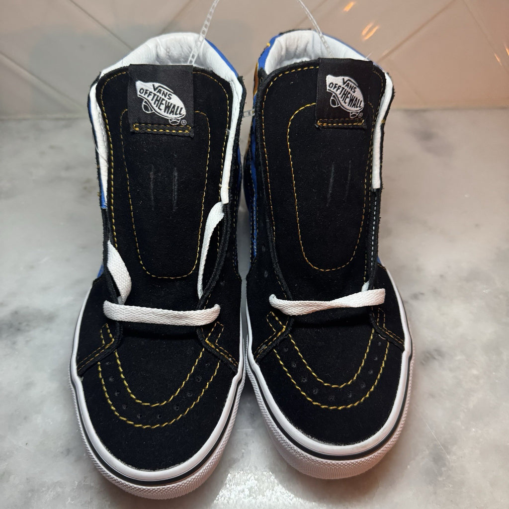 VANS SK8-HI Dia De Muertos Sneaker Black Butterfly Golf Skull Men's Sz 5 W6.5