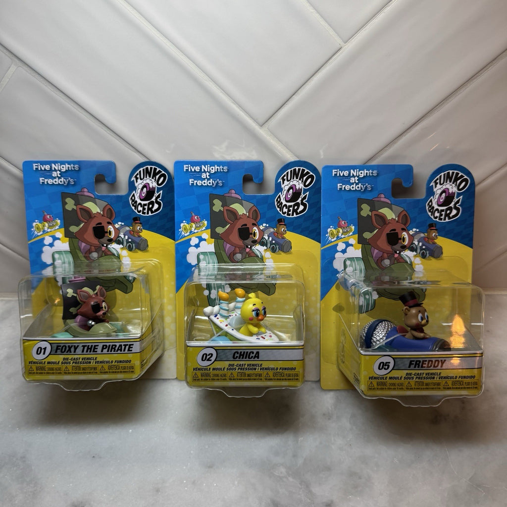 Funko Racers Five Nights at Freddy’s Lot Foxy Chica Freddy Die Cast