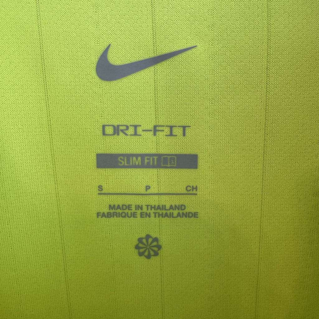 Nike Men’s Dri-Fit Soccer Referee Jersey Neon Volt Yellow DH8024-702 Small NWT