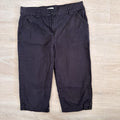 Kim Rogers Womens Black Capri Pants Size 10 Stretch Cotton Cropped